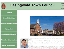 Tablet Screenshot of easingwold.gov.uk